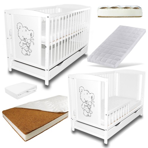 Babybett gitterbett 2in1 - babybett,