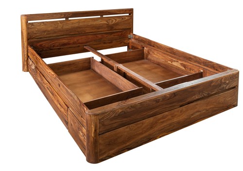 Bett mit schublade sheesham - mit,