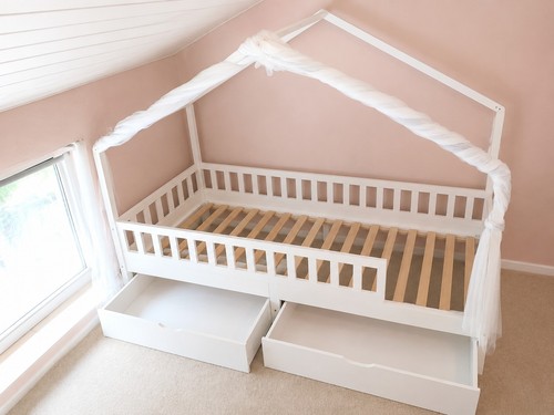 Kinder hausbett holz - hausbett,